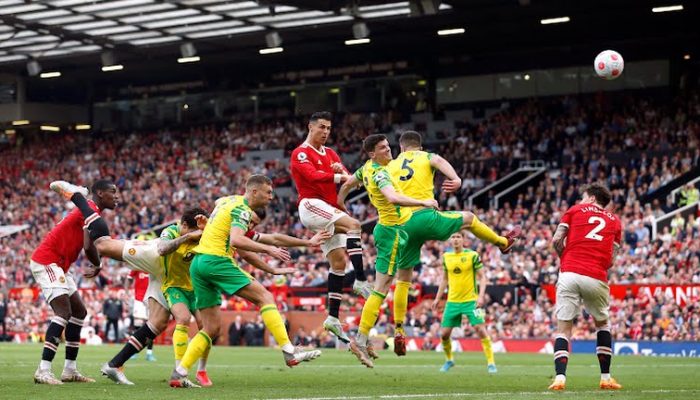 Manchester United vs Norwich City: Skor 3-2, Ronaldo Cetak Hattrick