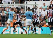 Hasil Liga Inggris: Newcastle United vs Manchester City, Skor 3-3