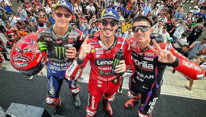 Pembalap Ducati Lenovo Pecco Bagnaia Juara MotoGP Mandalika 2023