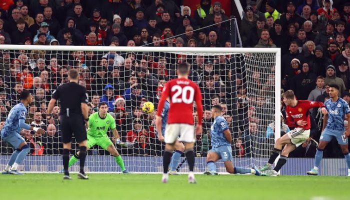 Hasil Liga Inggris Manchester United vs Aston Villa, Skor 3-2