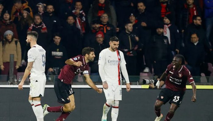 Hasil Liga Italia Salernitana vs AC Milan Berakhir Imbang dengan Skor 2-2